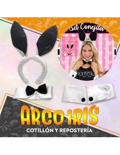 Set Conejita Playboy - Vincha/mono/munequera