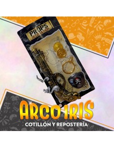 Set Pirata - Con Trabuco+parche+monedas+aro O Brujula