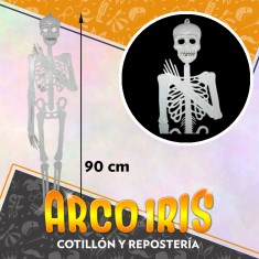 Esqueleto Articulado 90 Cm Xu - Halloween Stasio