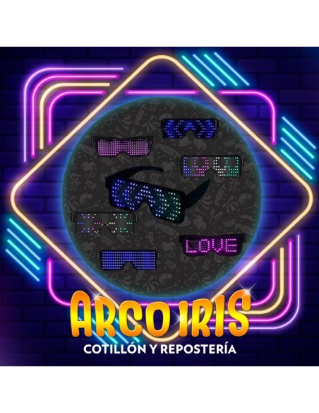 Luminoso Anteojo Led Display No Configurable Recargable Xu - Premium Usb Recargable: Bateria Recargable Incorporada Seguro E