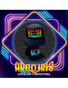 Luminoso Gorra Audioritmica Led Xu - Premium Gorra Con Panel Led Que Titila Al Ritmo De La Musica