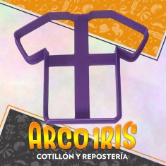 Cortante Cookies Camiseta Xu - Remera Mundial