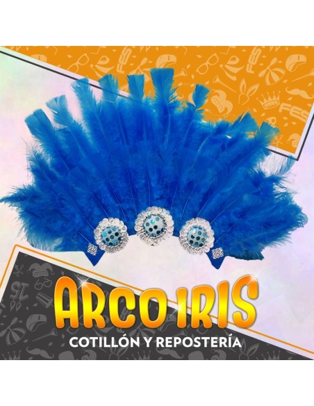 Carnaval Vincha Plumas Y Gema - Elastico