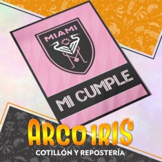 Miami Poster Xu - Mi Cumple Inter Miami Gold Mundo