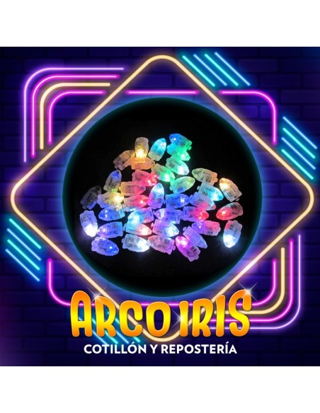 Luminoso Luz Multicolor X 50 - Para Globo Bala Led Party Store