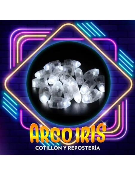 Luminoso Luz Blanca X 50 - Para Globo Bala Led Party Store