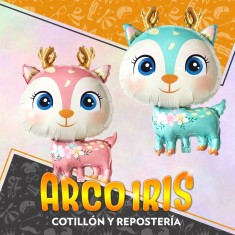 Mylar 24 Animal/cabeza Xu - 60 Cm Aprox - Globo Metalizado Papel