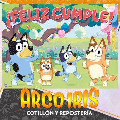 Bluey Afiche Feliz Cumpleanos Xu