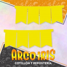 Banderin Amarillo Fluo Xu - Festcopack