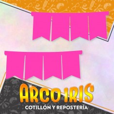 Banderin Fucsia Fluo Xu - Fest Copack