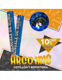 Humo Bengala Azul Xu +3-10% Promo Por Cantidad Primavera Upd Carnaval