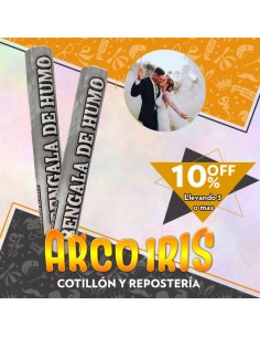 Humo Bengala Blanca Xu +3-10% Promo Por Cantidad Primavera Upd Carnaval