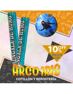 Humo Bengala Celeste Xu +3-10% Promo Por Cantidad Primavera Upd Carnaval