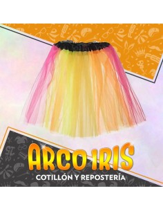 Pollera Tul 30 Cm Color Fluo Xu Tutu Neon Primavera Party Store