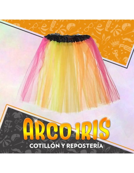 Pollera Tul 30 Cm Color Fluo Xu Tutu Neon Primavera Party Store Upd