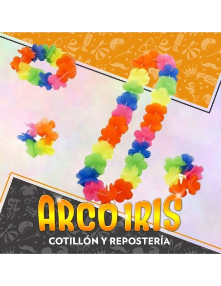 Set Hawaiano Collar/vincha/2 Pulseras Xu - Primavera