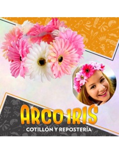 Vincha Corona De Flores Xu - Primavera Party Store