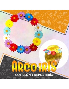 Vincha Margarita Multicolor Xu Primavera 15 Flores