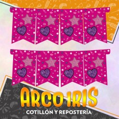 Girls Banderin Rectangular Xu Festcopack