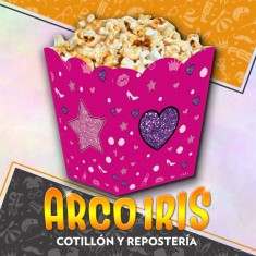 Girls Caja Multiuso X 6 - Pop Corn Pochoclera Festcopack