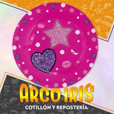 Girls Plato 18 Cm X 8 - Polipapel Festcopack