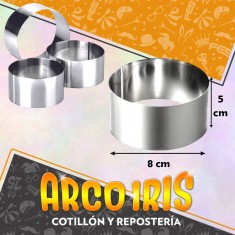 Aro Redondo 5 Cm De Alto X 8 Cm Xu - Timbal 8 Dona Clara