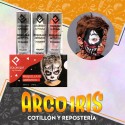 Maquillaje Barras X 3 - Blanco-negro-rojo Halloween Pintafan