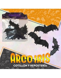 Murcielago Negros X 12 Halloween Patrimar