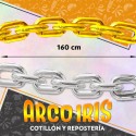 Myler Cadena Dorada/plata Xu - 160 Cm Chain Garland 8 Piezas