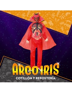 Disfraz Adulto Diablo Xu - Con Capa Halloween Candela