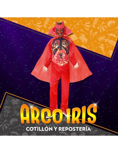 Disfraz Adulto Diablo Xu - Con Capa Halloween Candela