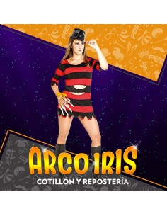 Disfraz Adulto Fredy Mujer Xu - Con Sombrero Halloween Candela