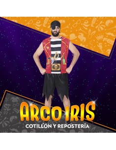 Disfraz Adulto Pirata Hombre Xu - Halloween Candela