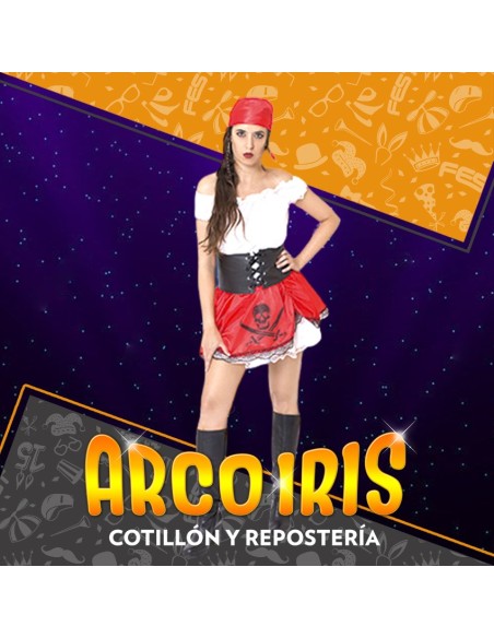 Disfraz Adulto Pirata Mujer Xu - Halloween Candela