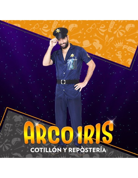 Disfraz Adulto Policia Hombre Xu - Halloween Candela