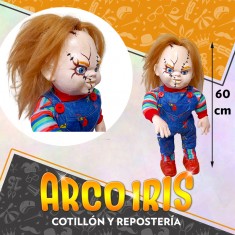 Muneco Latex Chucky Con Pelo 60 Cm Xu Artesanal Halloween