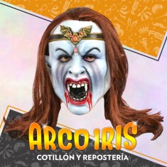 Latex Mascara Mujer Vampiro Xu - Halloween Party Store