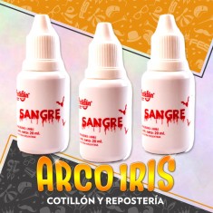 Sangre Roja 20 Ml Xu +6-5% Artificial Promo Por Cantidad Halloween Pintafan
