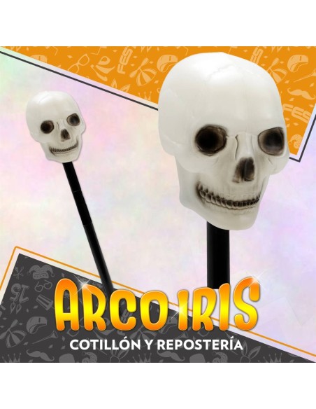 Calavera Con Luz Y Palo  - Halloween Armas Luminoso-stasio-