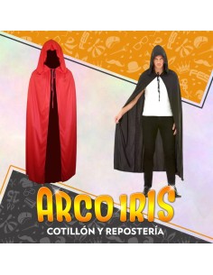 Capa Tela 130 Cm De Largo Con Capucha - Halloween-tafeta-
