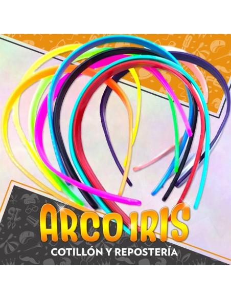 Vincha Plastica Blanca X 100 Lisa A Granel -