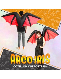 Disfraz Inflable Alas De Demonio Xu - Con Inflador Halloween Party Store