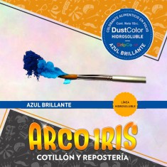 Dust Color Hidrosoluble Azul Brillante Xu - Colorante Polvo Hidrosoluble Pascua