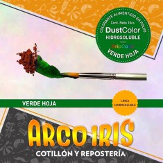 Dust Color Hidrosoluble Verde Hoja Xu - Colorante Polvo Hidrosoluble Pascua
