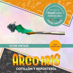 Dust Color Hidrosoluble Verde Vintage Xu - Colorante Polvo Hidrosoluble Pascua