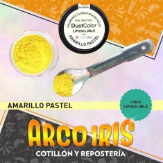 Dust Color Lipo Amarillo Pastel Xu - Colorante Polvo Liposoluble Pascua