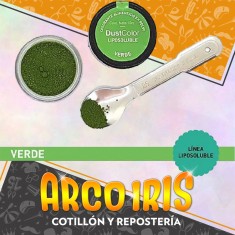 Dust Color Lipo Verde Xu - Colorante Polvo Liposoluble Pascua