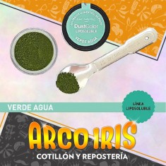 Dust Color Lipo Verde Agua Xu - Colorante Polvo Liposoluble Pascua