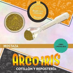 Dust Color Lipo Mostaza Xu - Colorante Polvo Liposoluble Pascua