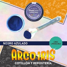 Dust Color Lipo Negro Azulado Xu - Colorante Polvo Liposoluble Pascua